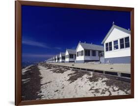 Line of Ocean Front Cottages, Cape Cod-Gary D^ Ercole-Framed Photographic Print