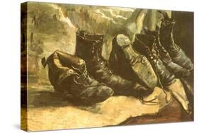 Line of Old Boots, 1886-Vincent van Gogh-Stretched Canvas