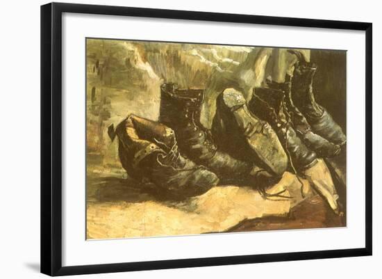 Line of Old Boots, 1886-Vincent van Gogh-Framed Giclee Print