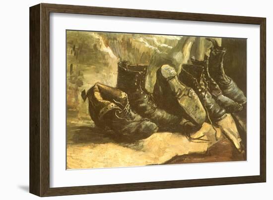 Line of Old Boots, 1886-Vincent van Gogh-Framed Giclee Print