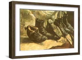 Line of Old Boots, 1886-Vincent van Gogh-Framed Giclee Print