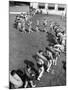 Line of People Making Snakelike Pattern as They Head for Inner Tube Floating Party on Apple River-Alfred Eisenstaedt-Mounted Photographic Print