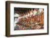 Line of Seated Buddhas at the Maha Bodhi Ta Htaung Monastery, Sagaing Division, Myanmar (Burma)-Annie Owen-Framed Photographic Print