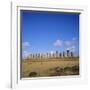 Line of Statues, Ahu Tongariki, Easter Island, Chile-Geoff Renner-Framed Photographic Print