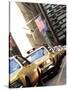Line of Taxi Cabs in New York City, New York, USA-Bill Bachmann-Stretched Canvas