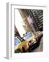 Line of Taxi Cabs in New York City, New York, USA-Bill Bachmann-Framed Photographic Print