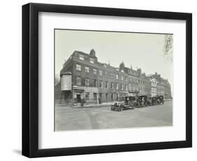 Line of Taxis, Abingdon Street, Westminster, London, 1933-null-Framed Photographic Print