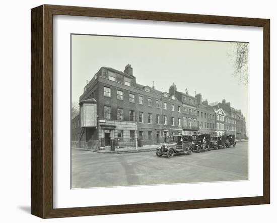 Line of Taxis, Abingdon Street, Westminster, London, 1933-null-Framed Premium Photographic Print