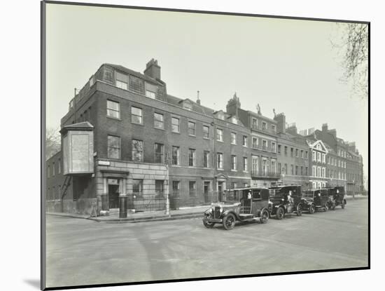 Line of Taxis, Abingdon Street, Westminster, London, 1933-null-Mounted Premium Photographic Print