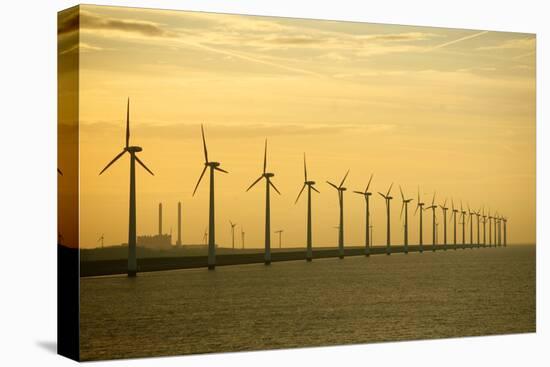 Line of Wind Turbines-Owen Franken-Stretched Canvas