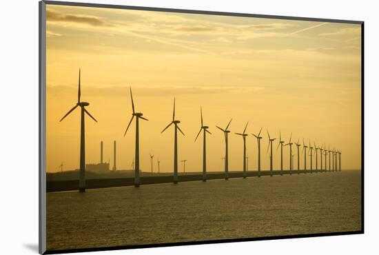 Line of Wind Turbines-Owen Franken-Mounted Photographic Print