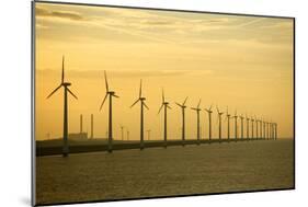 Line of Wind Turbines-Owen Franken-Mounted Photographic Print