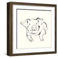 Line Pig II-Chris Paschke-Framed Art Print