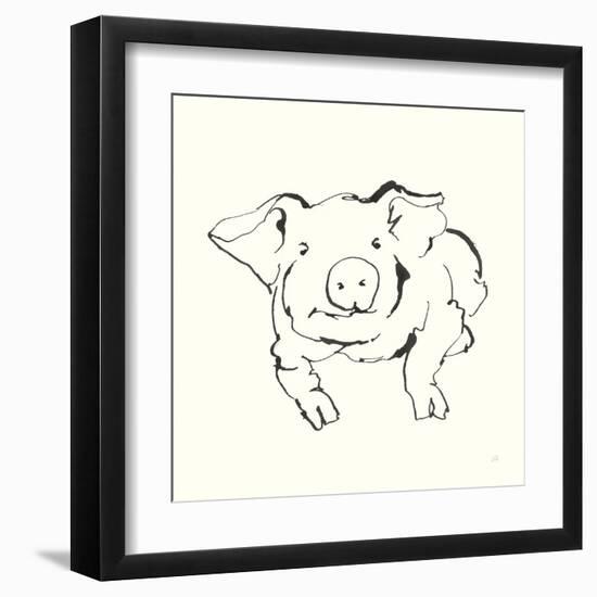Line Pig II-Chris Paschke-Framed Art Print