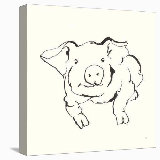 Line Pig II-Chris Paschke-Stretched Canvas