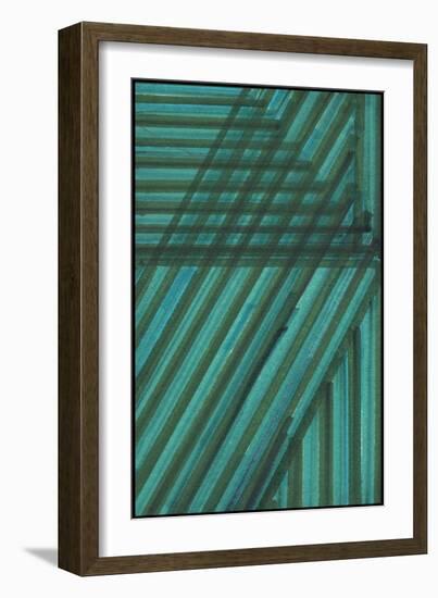 Line Study Blue-Charles McMullen-Framed Art Print