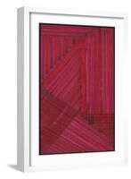 Line Study Red-Charles McMullen-Framed Art Print