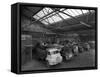 Line Up of 1950S Lorries at Spillers Animal Foods, Gainsborough, Lincolnshire, 1961-Michael Walters-Framed Stretched Canvas