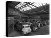 Line Up of 1950S Lorries at Spillers Animal Foods, Gainsborough, Lincolnshire, 1961-Michael Walters-Stretched Canvas