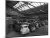 Line Up of 1950S Lorries at Spillers Animal Foods, Gainsborough, Lincolnshire, 1961-Michael Walters-Mounted Photographic Print