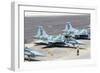 Line-Up of Brazilian Air Force F-5Em at Natal Air Force Base, Brazil-Stocktrek Images-Framed Photographic Print