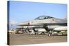 Line-Up of F-16A Mlu of the Royal Danish Air Force at Naval Air Station Sigonella-Stocktrek Images-Stretched Canvas