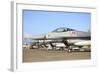 Line-Up of F-16A Mlu of the Royal Danish Air Force at Naval Air Station Sigonella-Stocktrek Images-Framed Photographic Print