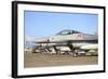 Line-Up of F-16A Mlu of the Royal Danish Air Force at Naval Air Station Sigonella-Stocktrek Images-Framed Photographic Print