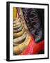 Line up of New Cowboy Boots in Old Scottsdale-Terry Eggers-Framed Photographic Print