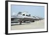 Line-Up of U.S. Air Force F-22A Raptors at Langley Air Force Base, Virginia-Stocktrek Images-Framed Photographic Print