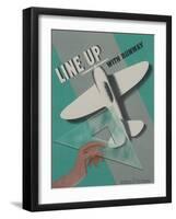 Line Up with Runway Safety Poster-null-Framed Giclee Print