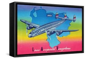Linea Aeropostal Venezolana; the Venezuelan Airline-null-Framed Stretched Canvas