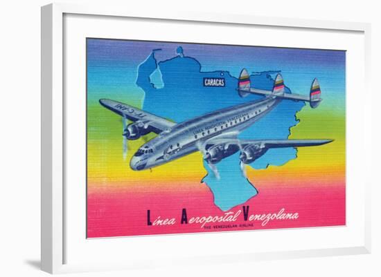 Linea Aeropostal Venezolana; the Venezuelan Airline-null-Framed Art Print