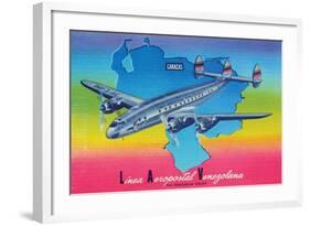 Linea Aeropostal Venezolana; the Venezuelan Airline-null-Framed Art Print