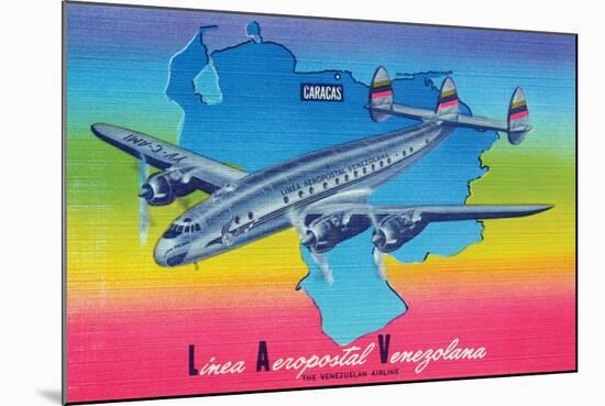 Linea Aeropostal Venezolana; the Venezuelan Airline-null-Mounted Art Print