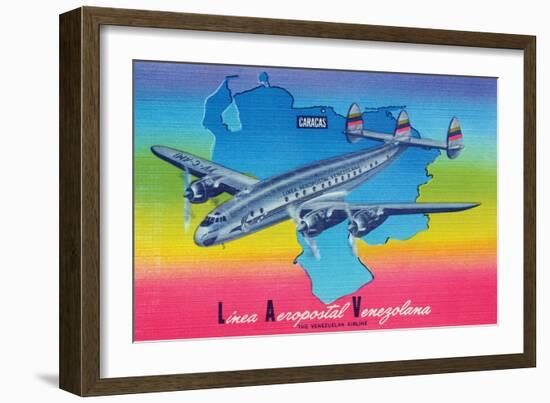 Linea Aeropostal Venezolana; the Venezuelan Airline-null-Framed Art Print