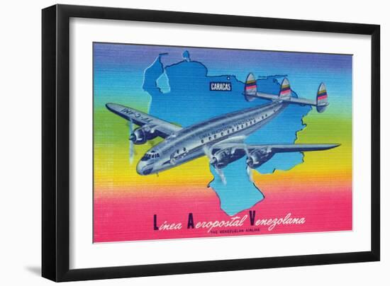 Linea Aeropostal Venezolana; the Venezuelan Airline-null-Framed Art Print