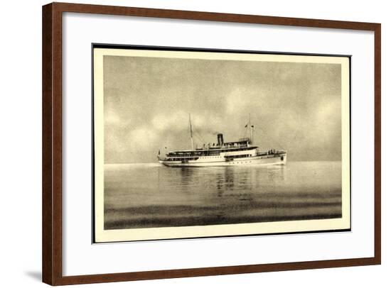 Linea Celere Di Lusso, Dampfer Capri, Navigazione--Framed Giclee Print