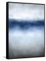 Linear Blue Horizon-Kari Taylor-Framed Stretched Canvas