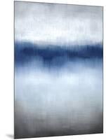 Linear Blue Horizon-Kari Taylor-Mounted Giclee Print