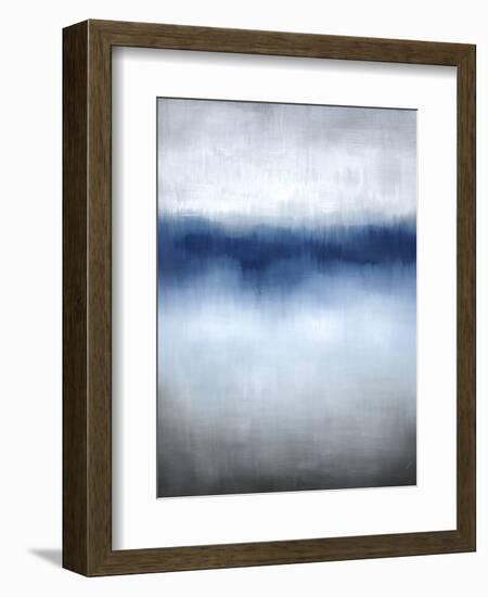 Linear Blue Horizon-Kari Taylor-Framed Giclee Print