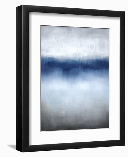 Linear Blue Horizon-Kari Taylor-Framed Giclee Print