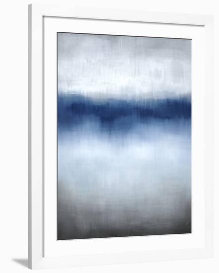 Linear Blue Horizon-Kari Taylor-Framed Giclee Print