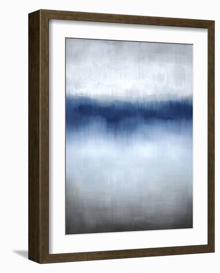 Linear Blue Horizon-Kari Taylor-Framed Giclee Print