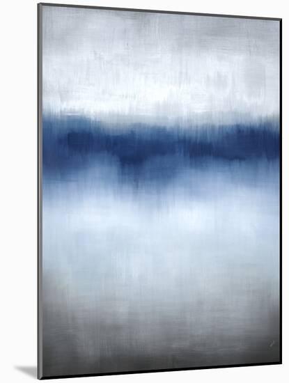 Linear Blue Horizon-Kari Taylor-Mounted Giclee Print