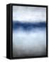 Linear Blue Horizon-Kari Taylor-Framed Stretched Canvas