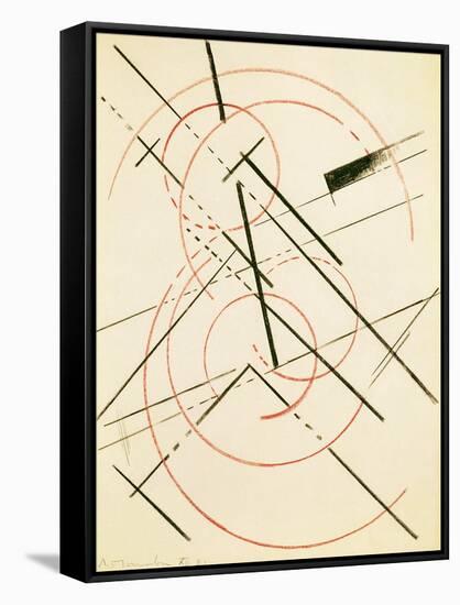 Linear Composition-Lyubov Sergeevna Popova-Framed Stretched Canvas