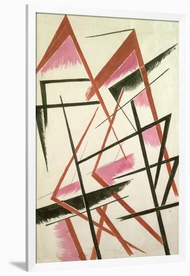 Linear Construction, c.1921-Liubov Sergeevna Popova-Framed Giclee Print