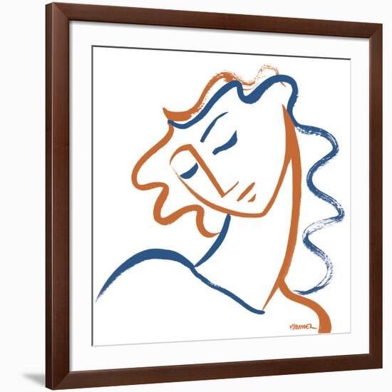 Linear Contemplation - Bright-Marsha Hammel-Framed Giclee Print