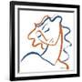 Linear Contemplation - Bright-Marsha Hammel-Framed Giclee Print